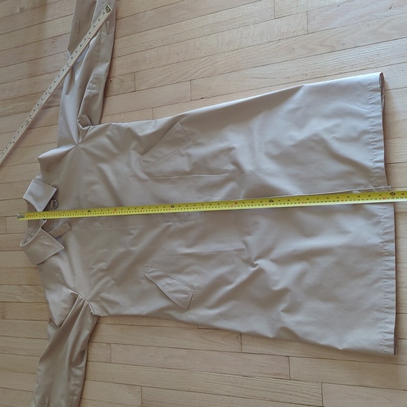 London Fog long coat with liner 16R KHAKI TRENCH COAT - Picture 8 of 10